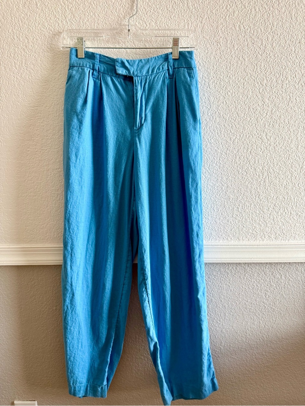 a new day Bright Turquoise Pleated Trousers